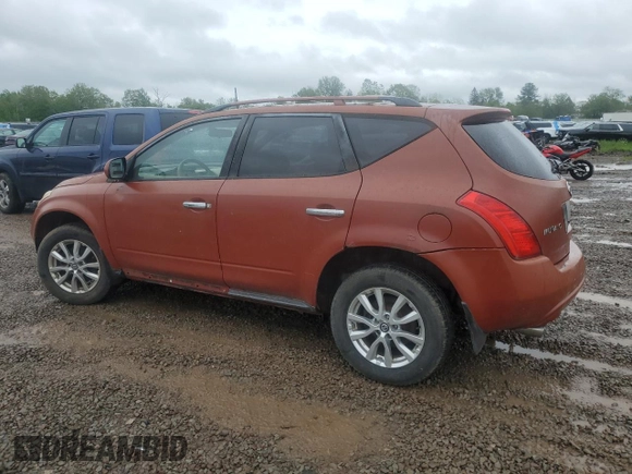 2005 Nissan Murano SL z VIN JN8AZ08W95W441878, wystawiony jako Copart lot #59869955 z przebiegiem 134 850 mil mil oraz Nie do naprawy • Non repairable. Historia ofert i sprzedaży dostępna na DreamBid. Obrazek 2.