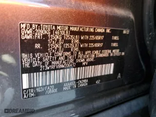 2022 Toyota RAV4 XLE with VIN 2T3W1RFV8NW206412, listed as a Copart auction lot 42016035 with 63,808 mi miles and Salvage Title. Bid and sale history available at carsss.com. Image 16.
