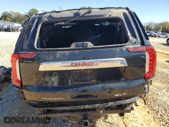 2021 GMC Yukon SLT with VIN 1GKS1BKD3MR428152, listed as a Copart auction lot 88805735 with 62,949 mi miles and Salvage Title. Bid and sale history available at carsss.com. Image 6.