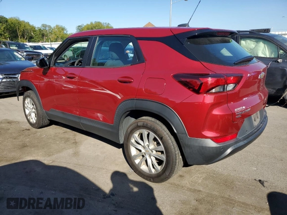 2021 Chevrolet TrailBlazer LS with VIN KL79MNSL2MB101161, listed as a Copart auction lot 69851164 with 123,195 mi miles and Salvage Title. Bid and sale history available at DreamBid. Image 2.