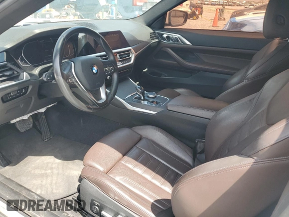 2021 BMW 4 Series 430i with VIN WBA53AP02MCF42908, listed as a Copart auction lot 50691305 with 48,114 mi miles and Clean Title. Bid and sale history available at DreamBid. Image 8.