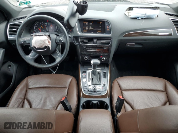 2014 Audi Q5 Premium Plus with VIN WA1DGAFP0EA005265, listed as a Copart auction lot 56697635 with 104,632 mi miles and Salvage title. Bid and sale history available at DreamBid. Image 8.