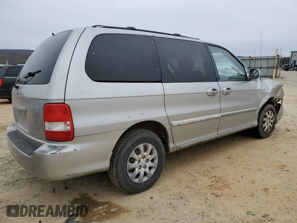 2004 Kia Sedona LX with VIN KNDUP131246544574, listed as a Copart auction lot 87650855 with 85,972 mi miles and Salvage Title. Bid and sale history available at carsss.com. Image 3.