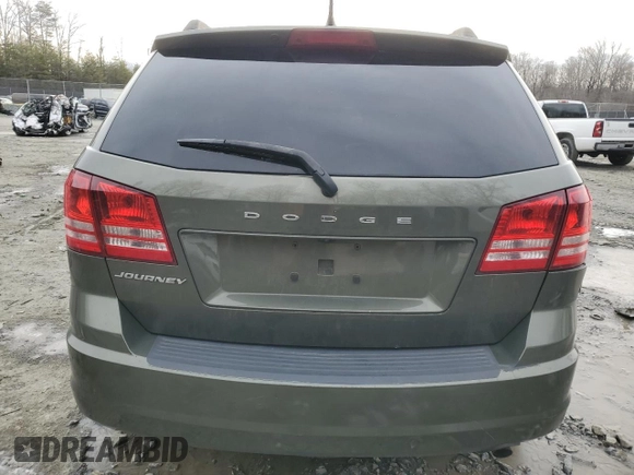 2018 Dodge Journey SE with VIN 3C4PDCAB7JT445621, listed as a Copart auction lot 43879445 with 100,700 mi miles and Salvage Title. Bid and sale history available at carsss.com. Image 6.