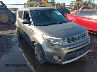 2018 Kia Soul + with VIN KNDJP3A54J7592636, listed as a IAAI auction lot 41981243 with 125,733 mi miles. Bid and sale history available at carsss.com. Image 1.