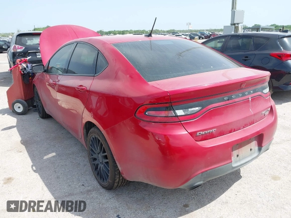 2013 Dodge Dart SXT with VIN 1C3CDFBH3DD641007, listed as a IAAI auction lot 42028569 with 118,700 mi miles. Bid and sale history available at carsss.com. Image 3.
