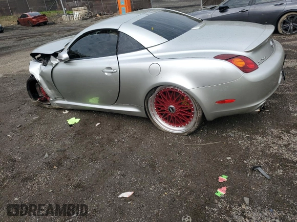 2003 Lexus SC 430 with VIN JTHFN48Y130040197, listed as a Copart auction lot 52257545 with Not Provided miles and Salvage Title. Bid and sale history available at DreamBid. Image 2.