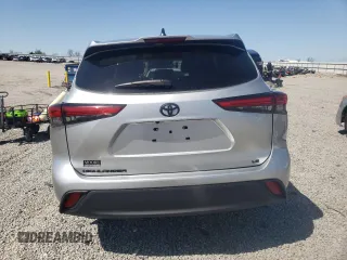 2022 Toyota Highlander LE with VIN 5TDZZRAH5NS556038, listed as a Copart auction lot 51363885 with 46,786 mi miles and Salvage title. Bid and sale history available at DreamBid. Image 6.