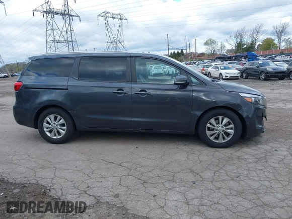 2017 Kia Sedona LX with VIN KNDMB5C14H6239766, listed as a IAAI auction lot 42049371 with 105,101 mi miles. Bid and sale history available at carsss.com. Image 14.