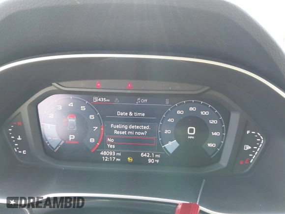 2023 Audi Q3 S line Premium with VIN WA1DECF32P1089395, listed as a IAAI auction lot 42726165 with 48,093 mi miles and . Bid and sale history available at DreamBid. Image 7.