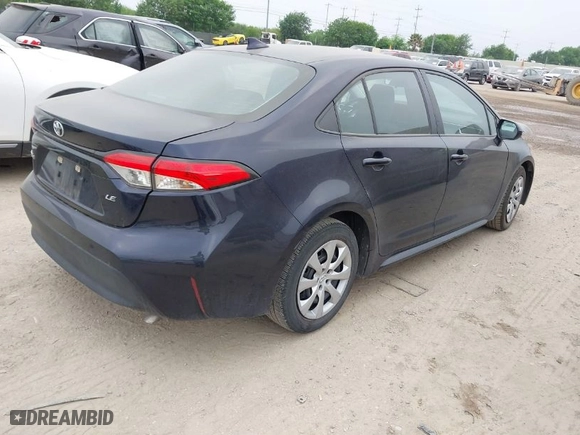 2023 Toyota Corolla LE with VIN 5YFB4MDE1PP033955, listed as a IAAI auction lot 41963231 with 47,308 mi miles. Bid and sale history available at carsss.com. Image 4.