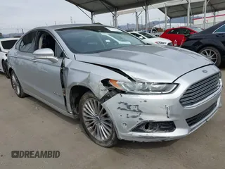 2014 Ford Fusion Titanium Hybrid with VIN 3FA6P0RU0ER239623, listed as a IAAI auction lot 41680012 with 1 mi miles. Bid and sale history available at carsss.com. Image 1.