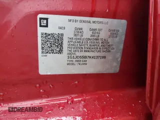 2019 Chevrolet Sonic LT z VIN 1G1JD5SB7K4137199, wystawiony jako Copart lot #51472935 z przebiegiem 25 142 mil mil oraz Szkoda całkowita • Salvage title. Historia ofert i sprzedaży dostępna na DreamBid. Obrazek 12.