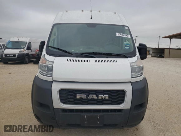 2020 Ram ProMaster Cargo with VIN 3C6TRVDG7LE101787, listed as a Copart auction lot 55619495 with 85,289 mi miles and Clean Title. Bid and sale history available at DreamBid. Image 5.