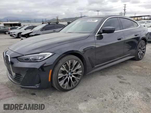 2024 BMW 4 Series 430i with VIN WBA63AV04RFS25464, listed as a Copart auction lot 53543965 with 18,008 mi miles and Salvage title. Bid and sale history available at DreamBid. Image 1.