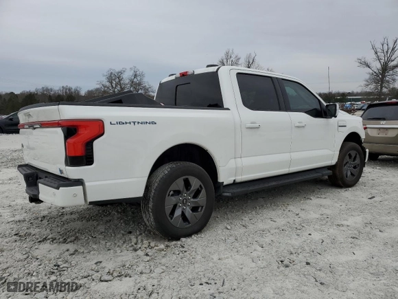 2023 Ford F-150 Lightning Pro with VIN 1FTVW1EV7PWG46982, listed as a Copart auction lot 41770635 with 0 mi miles and Salvage Title. Bid and sale history available at carsss.com. Image 3.