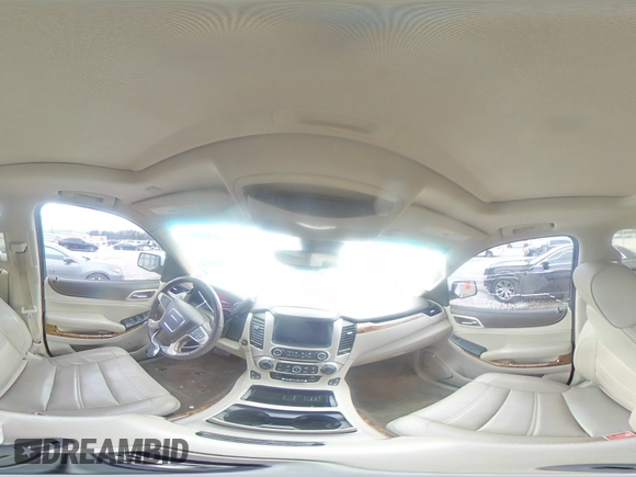 2015 GMC Yukon Denali with VIN 1GKS1CKJ1FR526594, listed as a Copart auction lot 46524205 with 99,095 mi miles and Salvage Title. Bid and sale history available at carsss.com. Image 14.