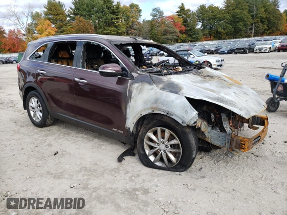 2018 Kia Sorento LX V6 with VIN 5XYPGDA57JG404971, listed as a Copart auction lot 76484834 with 0 mi miles and Salvage Title. Bid and sale history available at carsss.com. Image 4.