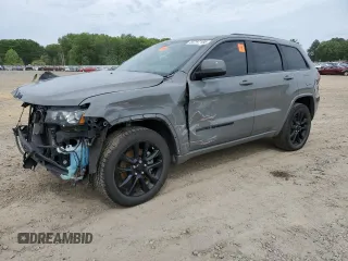 2021 Jeep Grand Cherokee Laredo E z VIN 1C4RJEAG9MC657803, wystawiony jako Copart lot #55797185 z przebiegiem 79 357 mil mil oraz Szkoda całkowita • Salvage title. Historia ofert i sprzedaży dostępna na DreamBid. Obrazek 1.