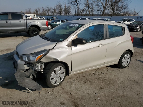 2017 Chevrolet Spark LS with VIN KL8CB6SA4HC756398, listed as a Copart auction lot 48998625 with 84,762 mi miles and Salvage Title. Bid and sale history available at carsss.com. Image 1.