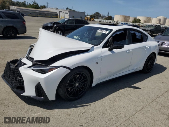 2024 Lexus IS 350 F Sport with VIN JTHGZ1B24R5075808, listed as a Copart auction lot 56890975 with 8,781 mi miles and Salvage title. Bid and sale history available at DreamBid. Image 1.