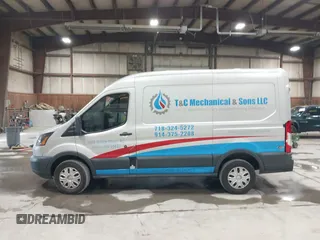 2015 Ford Transit Cargo with VIN 1FTNR1CM6FKA19083, listed as a IAAI auction lot 41790045 with 56,762 mi miles and . Bid and sale history available at carsss.com. Image 14.