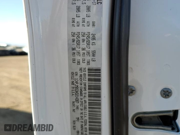 2017 Jeep Cherokee Trailhawk L Plus with VIN 1C4PJMBS3HD214387, listed as a Copart auction lot 43156585 with 84,246 mi miles and Salvage Title. Bid and sale history available at carsss.com. Image 13.