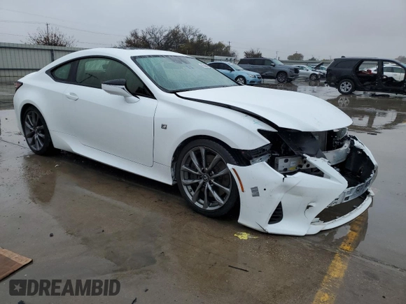 2020 Lexus RC 300 F Sport z VIN JTHGA5BC0L5010484, wystawiony jako Copart lot #82191544 z przebiegiem 39 411 mil mil oraz Szkoda całkowita • Salvage title. Historia ofert i sprzedaży dostępna na DreamBid. Obrazek 4.