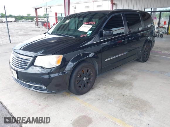 2014 Chrysler Town & Country Touring with VIN 2C4RC1BG8ER296073, listed as a IAAI auction lot 42164103 with 129,006 mi miles and . Bid and sale history available at DreamBid. Image 2.
