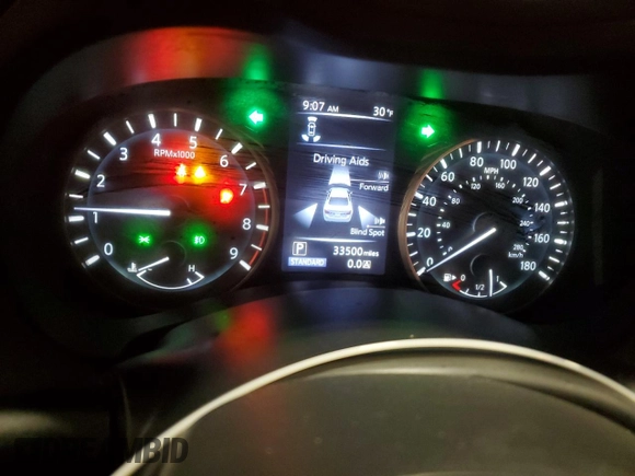 2020 Infiniti Q50 Red Sport 400 with VIN JN1FV7AR7LM660179, listed as a Copart auction lot 89016435 with 33,500 mi miles and Salvage Title. Bid and sale history available at carsss.com. Image 9.
