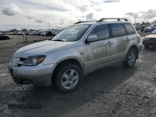 2003 Mitsubishi Outlander XLS with VIN JA4LZ41G63U073080, listed as a Copart auction lot 45912915 with 133,233 mi miles and Salvage Title. Bid and sale history available at carsss.com. Image 1.