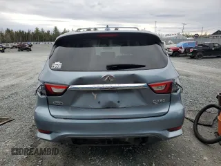 2017 Infiniti QX60 with VIN 5N1DL0MMXHC540418, listed as a Copart auction lot 52478275 with 215,535 mi miles and Salvage Title. Bid and sale history available at carsss.com. Image 6.