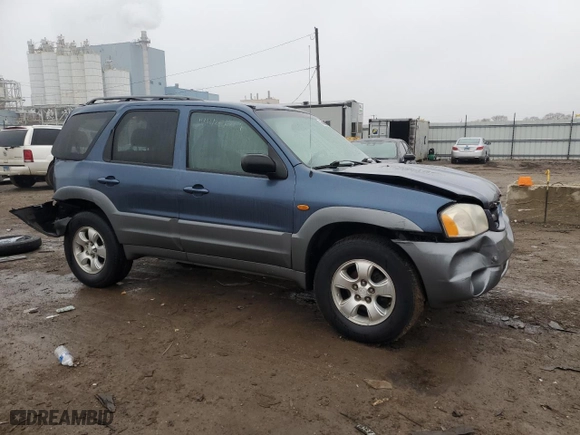 2001 Mazda Tribute LX with VIN 4F2YU09101KM22133, listed as a Copart auction lot 84488134 with 212,157 mi miles and Salvage Title. Bid and sale history available at carsss.com. Image 4.