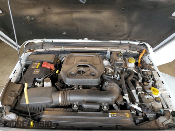 2024 Jeep Wrangler Sahara with VIN 1C4RJXP67RW223380, listed as a Copart auction lot 52192095 with 18,326 mi miles and Salvage Title. Bid and sale history available at DreamBid. Image 12.