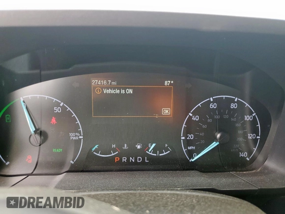2023 Ford Maverick XL with VIN 3FTTW8E39PRA88408, listed as a Copart auction lot 51539795 with 27,416 mi miles and Salvage Title. Bid and sale history available at DreamBid. Image 9.