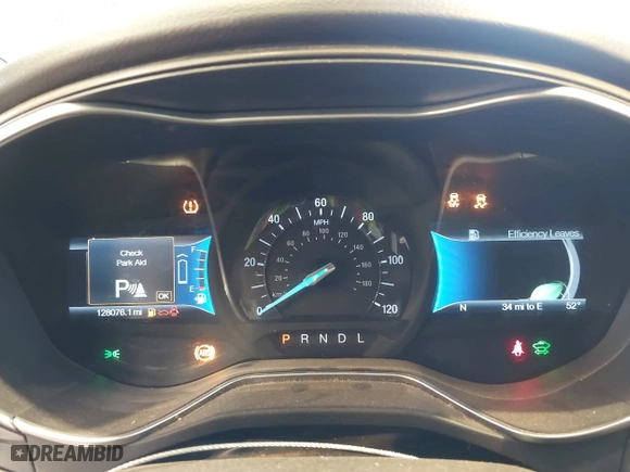 2016 Ford Fusion Titanium Hybrid with VIN 3FA6P0RU7GR127307, listed as a IAAI auction lot 41944427 with 128,076 mi miles. Bid and sale history available at carsss.com. Image 7.