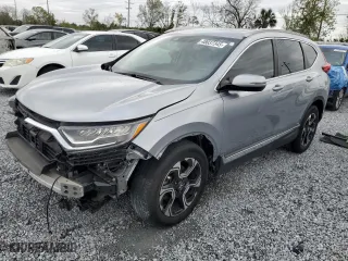 2019 Honda CR-V Touring with VIN 7FARW1H9XKE001289, listed as a Copart auction lot 48037345 with 29,690 mi miles and Salvage Title. Bid and sale history available at carsss.com. Image 1.