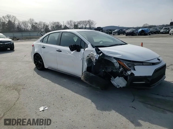 2022 Toyota Corolla SE with VIN 5YFS4MCEXNP103984, listed as a Copart auction lot 45969555 with 17,531 mi miles and Salvage Title. Bid and sale history available at DreamBid. Image 10.