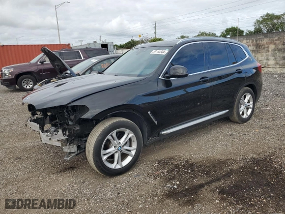 2019 BMW X3 sDrive30i with VIN 5UXTR7C58KLF28116, listed as a Copart auction lot 80114244 with 72,730 mi miles and Non Repairable. Bid and sale history available at carsss.com. Image 1.