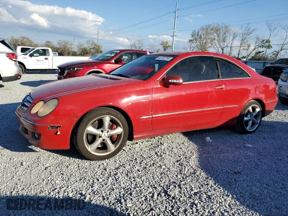 2007 Mercedes-Benz CLK 350 with VIN WDBTJ56H97F227410, listed as a Copart auction lot 44182255 with 211,780 mi miles and Salvage title. Bid and sale history available at DreamBid. Image 1.
