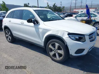2018 Mercedes-Benz GLC 300 with VIN WDC0G4JB5JV052936, listed as a IAAI auction lot 42208183 with 64,578 mi miles and . Bid and sale history available at DreamBid. Image 1.