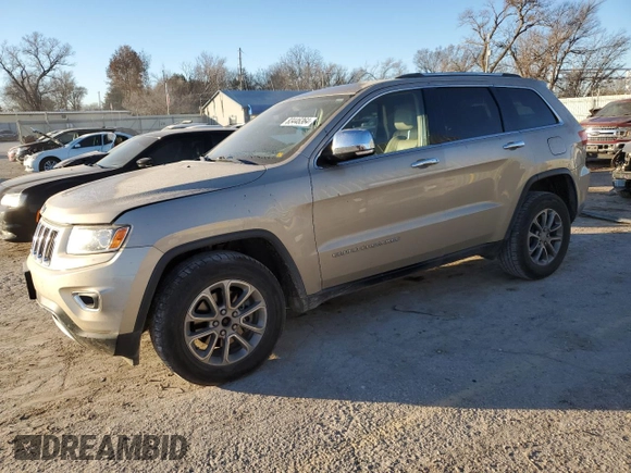 2014 Jeep Grand Cherokee Limited with VIN 1C4RJFBG9EC254250, listed as a Copart auction lot 83446364 with 133,017 mi miles and Salvage Title. Bid and sale history available at carsss.com. Image 1.
