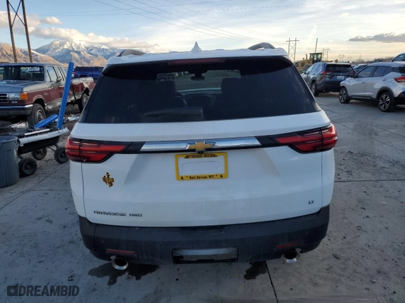 2022 Chevrolet Traverse LT Leather with VIN 1GNEVHKW6NJ105044, listed as a Copart auction lot 86895754 with 0 mi miles and Salvage Title. Bid and sale history available at carsss.com. Image 6.