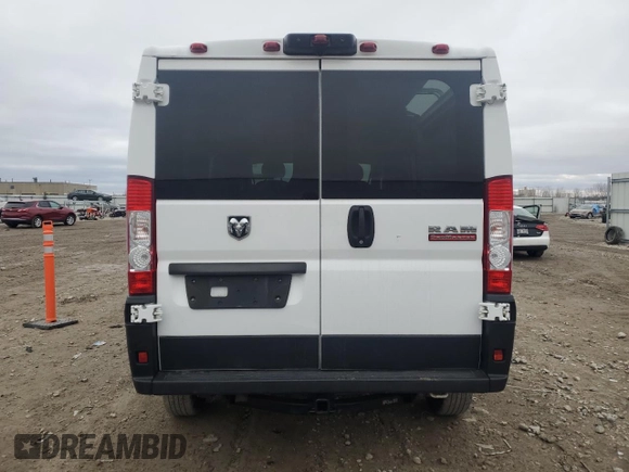 2020 Ram ProMaster Cargo with VIN 3C6TRVAGXLE105580, listed as a Copart auction lot 86337274 with 74,676 mi miles and Salvage Title. Bid and sale history available at DreamBid. Image 6.
