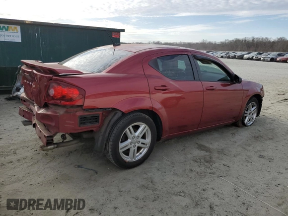2014 Dodge Avenger SE with VIN 1C3CDZAG7EN218100, listed as a Copart auction lot 48222645 with 109,444 mi miles and Salvage Title. Bid and sale history available at carsss.com. Image 3.
