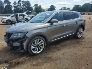 2016 Lincoln MKX Reserve with VIN 2LMTJ6LP9GBL83547, listed as a Copart auction lot 54585795 with 76,884 mi miles and Salvage Title. Bid and sale history available at carsss.com. Image 1.