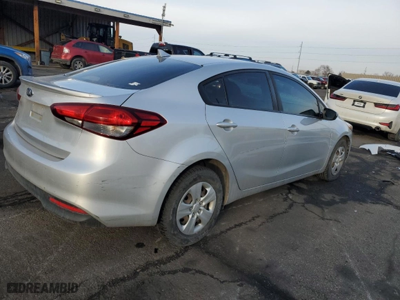2017 Kia Forte LX with VIN 3KPFK4A70HE017035, listed as a Copart auction lot 45989945 with 87,280 mi miles and Clean Title. Bid and sale history available at carsss.com. Image 3.