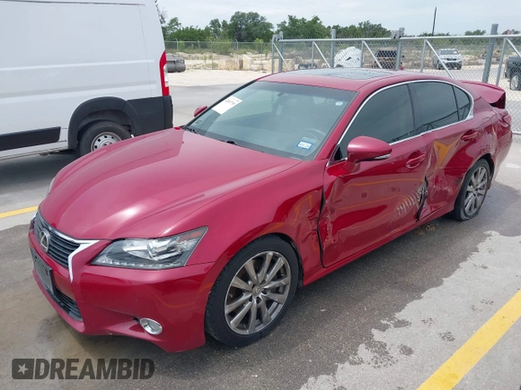 2014 Lexus GS 350 with VIN JTHBE1BL5E5043040, listed as a IAAI auction lot 42407759 with 177,477 mi miles and . Bid and sale history available at DreamBid. Image 2.