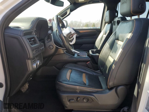 2021 GMC Yukon AT4 with VIN 1GKS2CKD1MR285818, listed as a Copart auction lot 44704525 with 56,635 mi miles and Salvage Title. Bid and sale history available at carsss.com. Image 7.