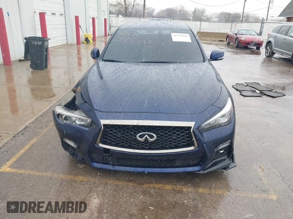 2021 Infiniti Q50 3.0t SIGNATURE EDITION with VIN JN1EV7CR0MM756102, listed as a IAAI auction lot 41743546 with 16,320 mi miles. Bid and sale history available at carsss.com. Image 12.